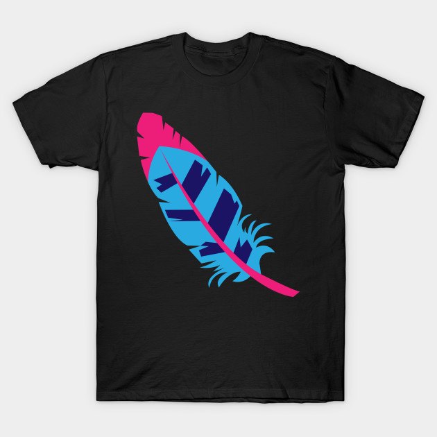 A feather flew into the sky